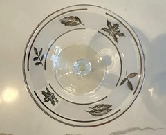 A Pair of 2: Libbey ‘Silver Leaf’ Champagne/Tall Sherbet (or Martini!) Glasses