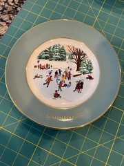 Avon Product Christmas Plate Series Enoch Wedgwood- 1975, 1976, 1977, 1978, 1980