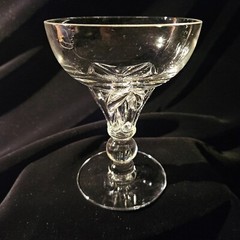 Tiffin-Franciscan CELLINI Champagne Coupe Glasses Hand Blown Crystal Vintage – 3