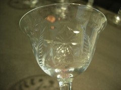 lot of 7 cut crystal cordial Wine Glass goblet grappa glasses glassware 5 1/4″