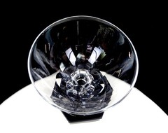Brilliant Cut Crystal Clear Glass Paneled Stem 4 Pc 4 1/2″ Champagne Sherbets