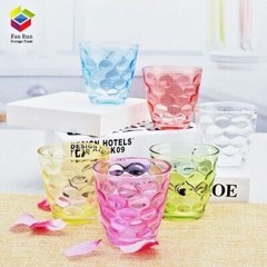 Glass Cup Set 5 Color Gift Box Assorted Tumblers Daily use Water Juice Soda Tea