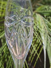 Waterford Crystal Champagne Toasting Flutes Heart Bow Celebration Set Of 2