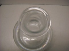 Vintage KROSNO Poland Glass Piston Shape Crystal Decanter with Stopper