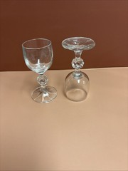 BOHEMIA CRYSTAL Set of 11 Czechoslovakia «CLAUDIA» Cordial Glasses 2oz 4.25”