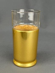 14 Pc Everlast Neocraft Gold Aluminum & Glass Tumbler, Pitcher & Tray Set RETRO!