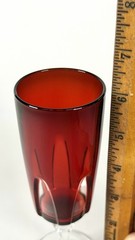 Vintage Cristal D’Arques Durand Gothic Arch Ruby RED Wine Glass
