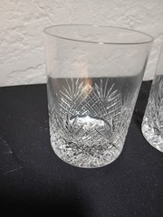 Antique American Brilliant Period Cut Glass Set of 3 Whiskey Glasses