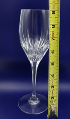 MIKASA Arctic Lights Crystal Water Wine Goblets Glasses 9″ Tall Set 2 Elegant
