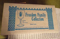 Freedom Family Collection Limited Series 12-Pc 24% Lead Crystal Goblets #0217