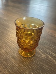 Colony Fostoria Indiana Glass Whitehall Gold Juice Glasses