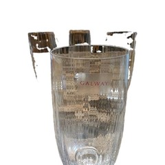 Pristine!! Four Galway Irish Crystal Erne Hiball Glasses with Factory Lables