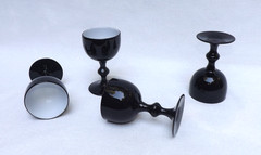 Carlo Moretti MCM Black & White Cordial Glasses VTG – Set of 4