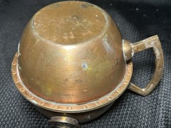 Vintage Reyka Vodka Copper Nautical Ship Porthole Cup Mug with Handle
