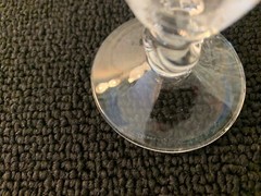 6 Champagne Flutes Model Orval Cut Crystal Daum (Price Per Unit)