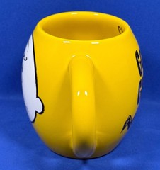 CHARLIE BROWN Ceramic Mug GOOD GRIEF! BioWorld PEANUTS Yellow 20oz. EXC COND