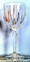 2 Waterford Crystal Marquis Omega 8.5″ Tall Wine Goblets Glasses Vintage
