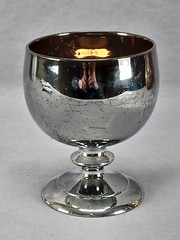 Antique 19th Century British Silver Luster Gold Interior Goblet Circa 1830s B