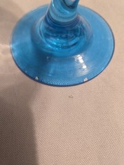 Set Of 4 Libbey Z Stem 7″ Margarita Glasses Green Blue Yellow Pink