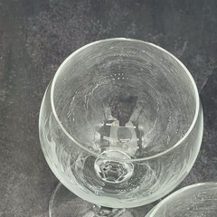 6 Vintage Crystal Shot Glasses Paneled Design 3.25″ Tall Weighted Bottom