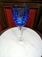 Faberge Odessa Sky Blue Crystal Colored Glass
