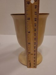 Vintage Pfaltzgraff Village 5.25″ Stoneware Wine Water Juice Goblet Beige Brown