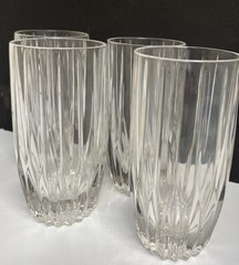 Mikasa Crystal Park Lane Highball Glasses Set of 4.
