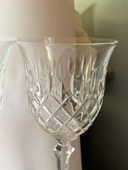 Pair of Rare Royal Dartmouth by Sovereign House Crystal Water Goblet 8 3/8″