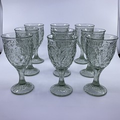 Noritake Arbor Light Green 9 oz Wine Goblets – 6 1/2”
