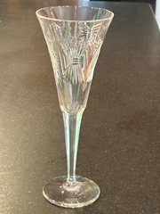 WATERFORD MILLENNIUM 5 TOASTS FLUTE 9 1/4” TALL EXCELLENT CONDITION NO ISSUES