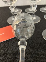 5 Wine Glasses Model Normandie Engraved In Baccarat Crystal (Price Per Unit)