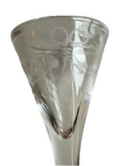 LAST CHANCE 4 Vintage Reijmyre Antik Etched Glass Schnapps Glasses