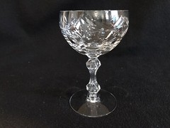Royal Splendor -Tiffin-Franciscan Cut Crystal Champagne Tall Sherbet/wine glass