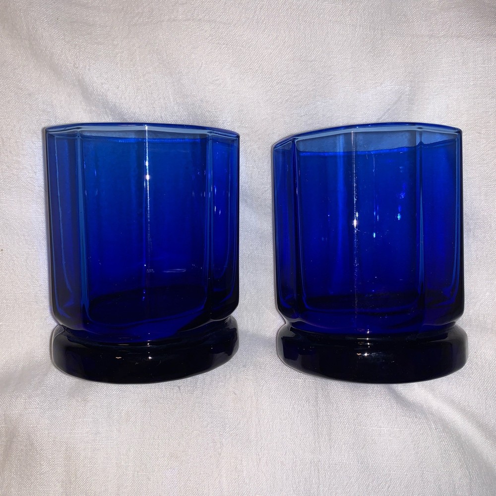 Anchor Hocking Essex Cobalt Blue Glass High Ball