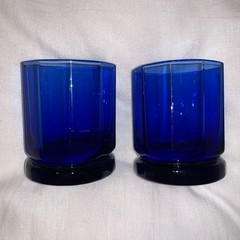 Anchor Hocking Essex Cobalt Blue Glass High Ball