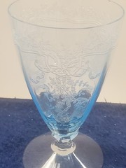 Set of 5 Fostoria June Blue (Azure) Parfaits SASE102225