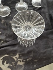 Vintage Mikasa Park Lane 6 3/4″ H Crystal Water Goblet Wine Glasses Set of 4