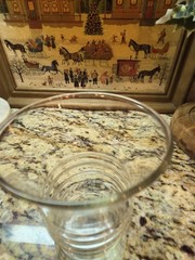 3 VTG. 40’s MCM Anchor Hocking Water/Juice Glasses 9oz Tumblers Gold Gilded Rim