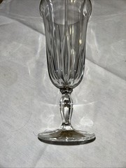 Noritake Vendome Platinum Iced Tea Glass(s) 8 1/8″ Crystal Teardrop Cut Germany