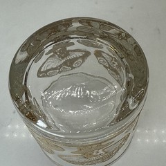 Culver Ltd 22k Gold Mushroom Lowball Drinking Glass (1) Vtg Mid Century MCM Vtg