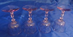 Heisey PENN CHARTER HAWTHORNE LIQUOR COCKTAIL GLASSES 4-3/4″ Signed