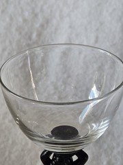 Cambridge Glass Statuesque #3011 Ebony Nude Stems Cocktail Glass