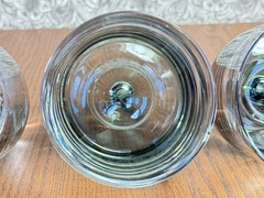 Vintage Tom Dixon Tank Low Ball Glasses Smoke Whiskey Bar Glassm MCM Mid Century