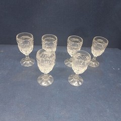 Vintage Crystal Stemmed 1.5 oz. Cordials Set/6