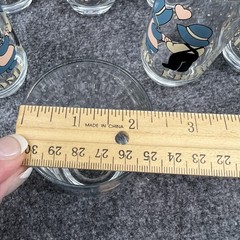 Vintage 1988 Anchor Hocking 8 Pc Welcome Friends 12 Oz Glasses W/Box Country