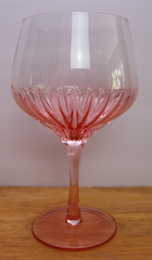 Nicole Miller Wine Glass (es) Blush All Pink Balloon Shape