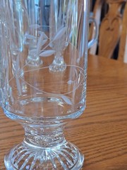 Princess House Etched Vintage Heritage Irish Coffee Mugs Glasses Set Of 12
