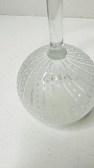 Signed ITS A BLAST Sandblasted Clear Cocktail Wine Art Glass Tucson Arizona