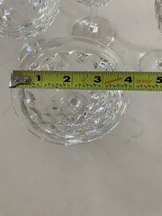 Lot Of Fostoria American Clear Cubist-Champagne/Martini Glasses Stem (2056)