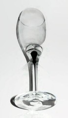 Orrefors INTERMEZZO BLACK Water Glass or Goblet, 9 1/4″ Tall Black Stem